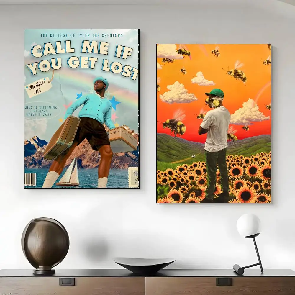 Rapper T-Tyler the C-Creator Poster Modern Home Living Bedroom Bar Hallway Waterproof Wall Art Aesthetic Decor view 3