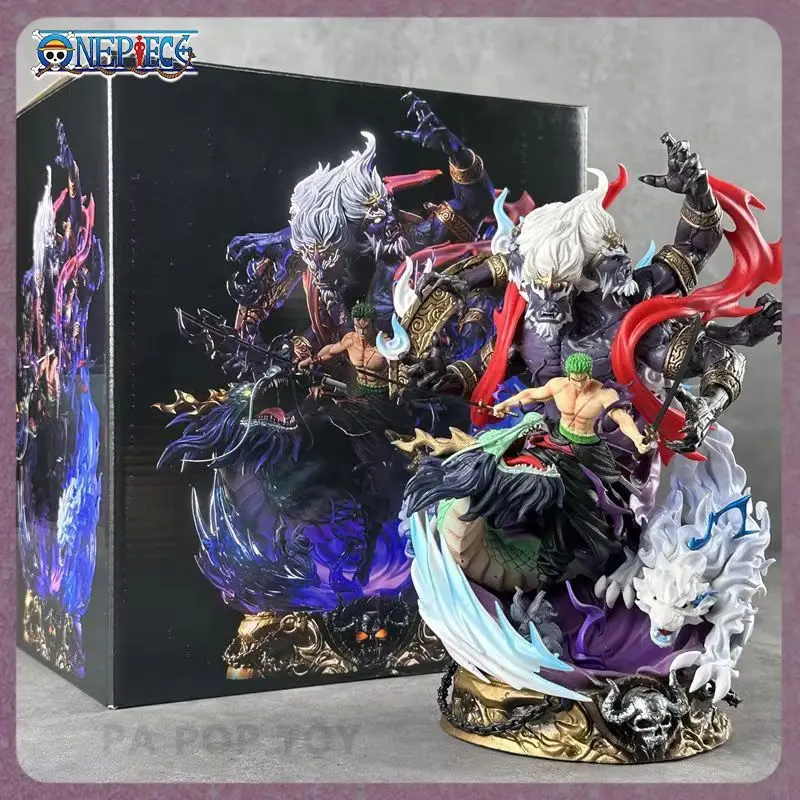 Figuras de Anime Roronoa Zoro de una pieza de 23cm, modelo de figura de acción Zoro, colección de estatuas, adorno de escritorio, regalos de cumpleaños para niños