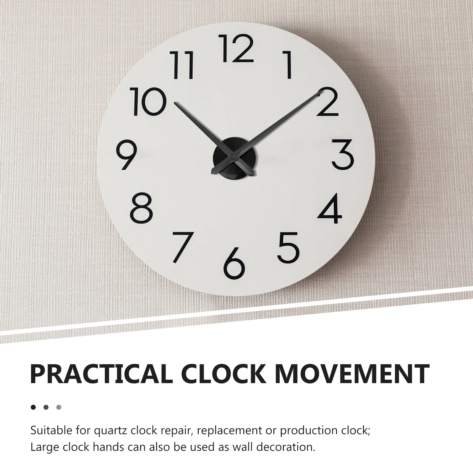 

1Set Clock Movement Kit Exquisite Silent Design Precise Timekeeping Easy Installation Household Clock Part Professional