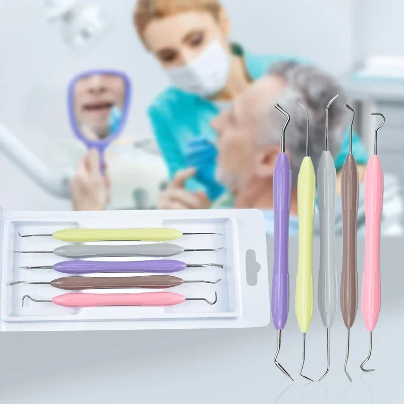 

Kit Dental Composite Resin Filling Filler Spatulas Aesthetic Restoration Disinfection Rack Dentistry Tools