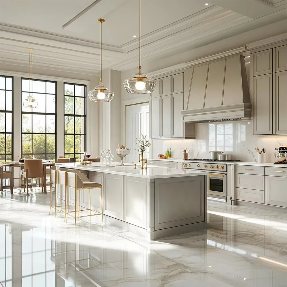Furniture Modern Design Solid Wood Elegant European Style Shaker Wall Cupboard Modular Rta Kitchen Cabinets