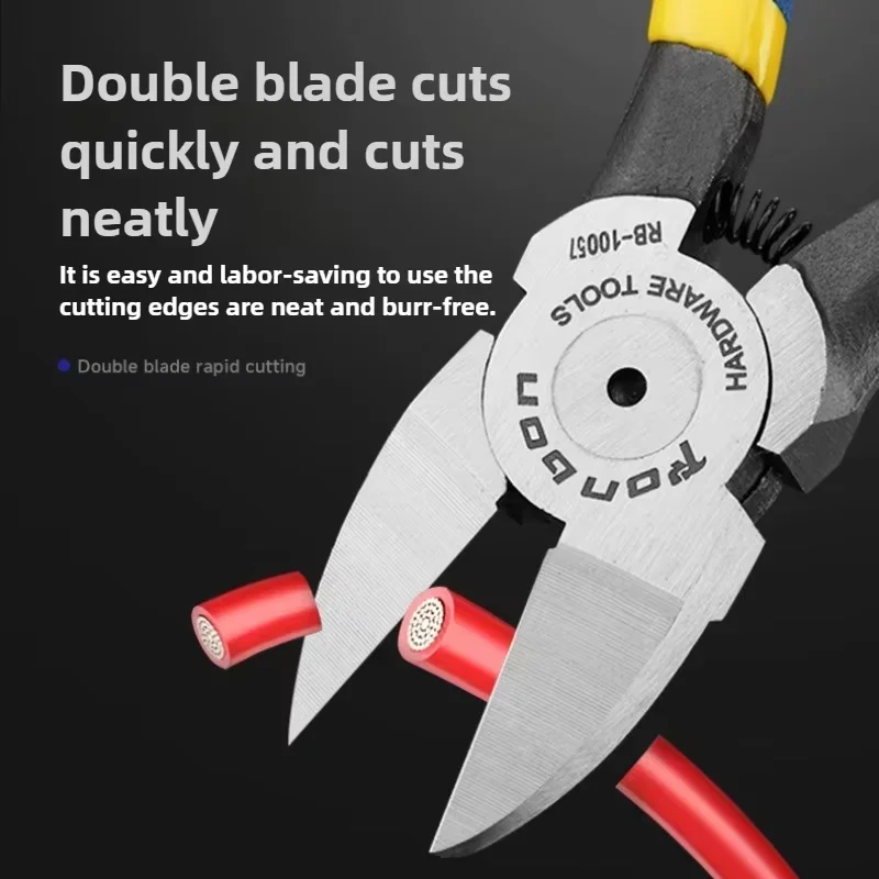 Professional Cutting Pliers Wire Stripping Tool Side Cutter Cable Burrs Nipper Electricians DIY Repair Hand Tools