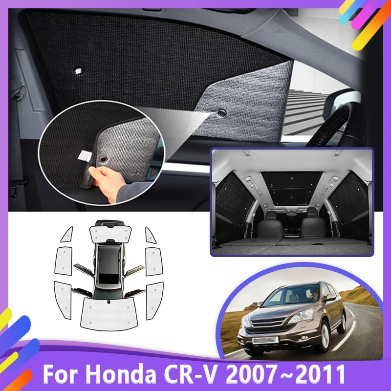 

Car Sun Visor For Honda CR-V CR V CRV 2007 -2011 Vehicle Sunshade UV Protection Reflector Retractable Protection Car Accessories