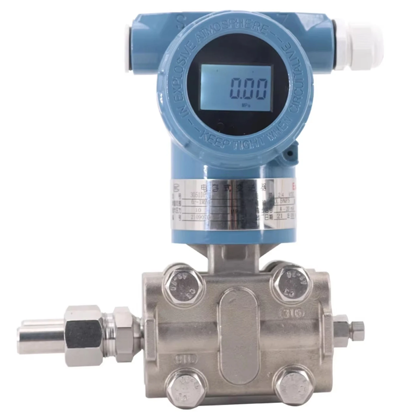 

4-20ma Rs485 With Moudus Differential Pressure Transmitter For Industry Pressure Transducer -100kpa-100kpa