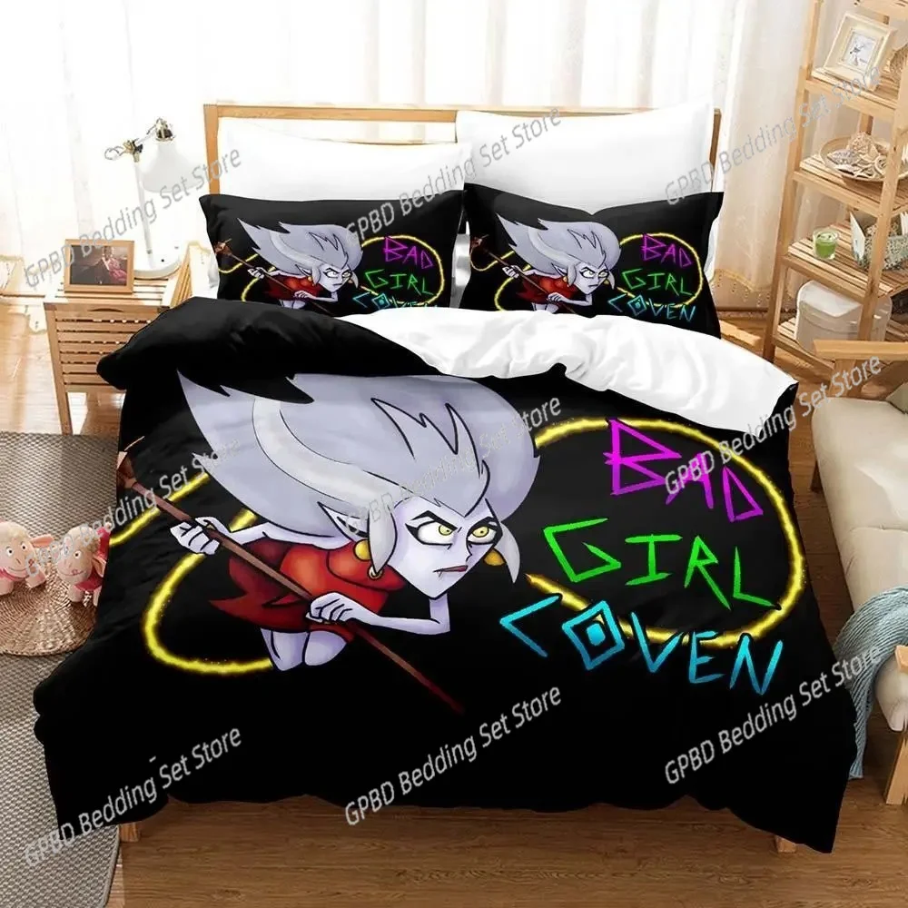 New Bad Girl Coven Bedding Set Single Twin Full Queen King Size Bed Set Adult Kid Bedroom Duvet cover Sets Anime Bed Sheet Set
