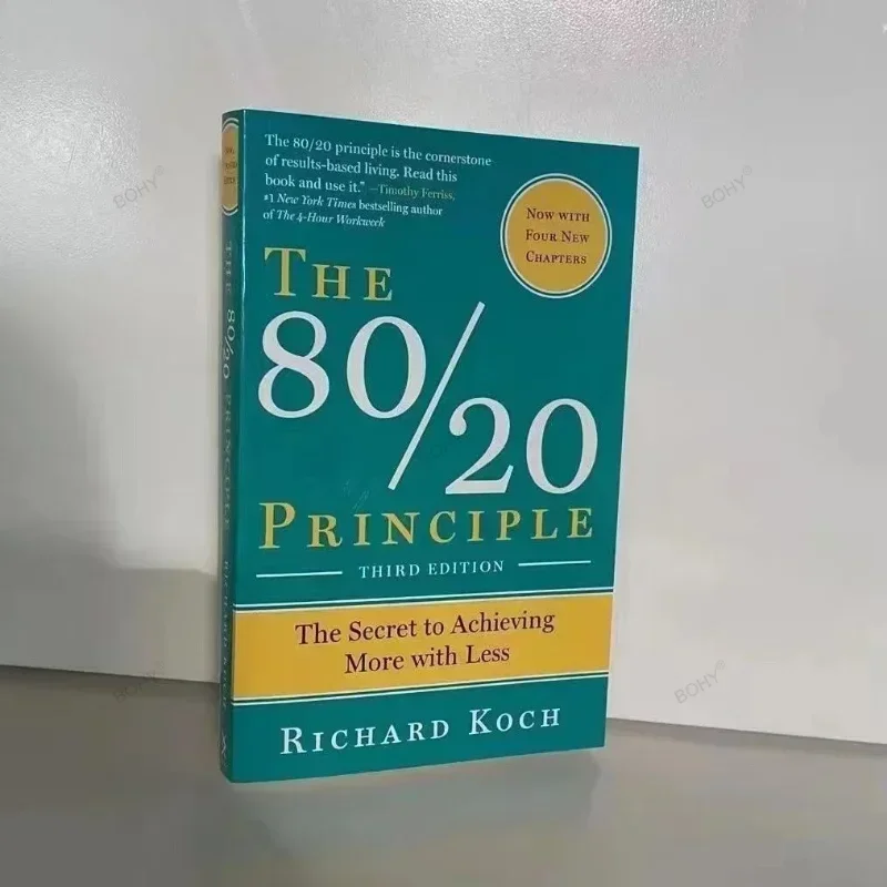 Prinsip 80/20 oleh Richard Koch The Secret untuk mencapai lebih banyak dengan kertas Novel yang lebih sedikit dalam bahasa Inggris