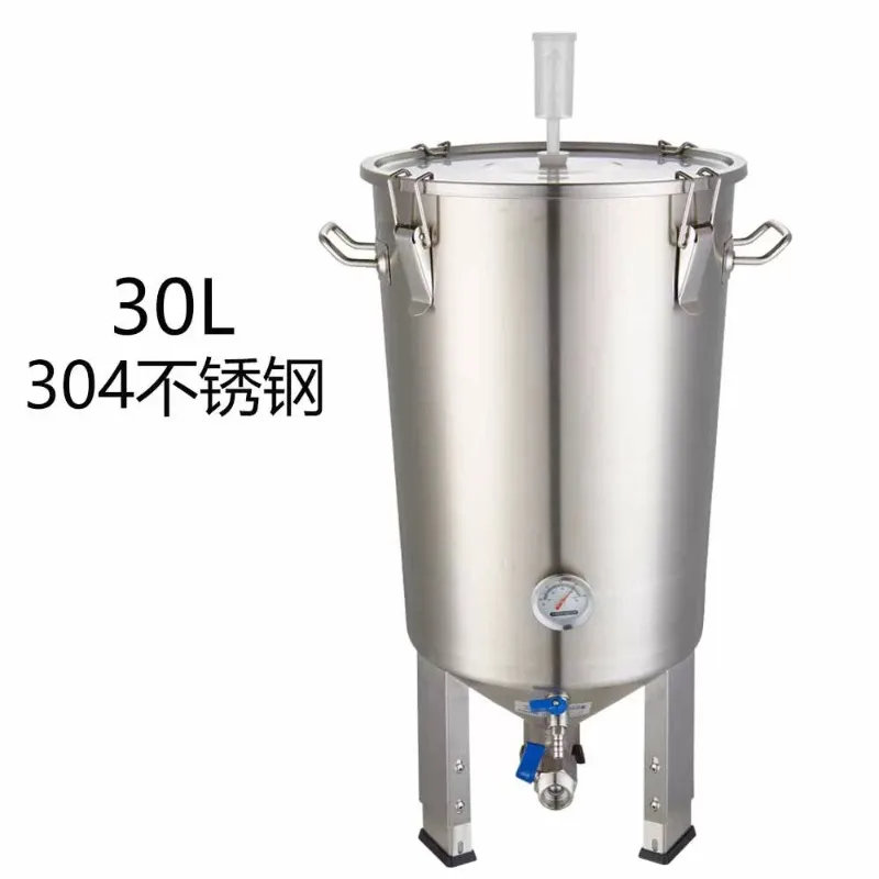 1pcs 30/60L food grade 304 stainless steel fermented wine barrel, self-brewed sealed wine barrel