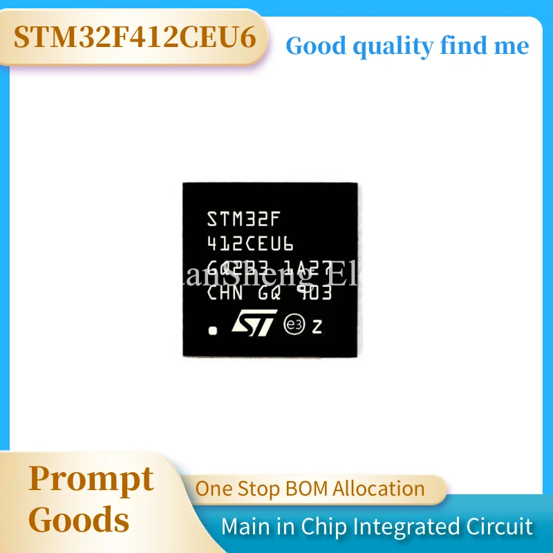 

STM32F412RET6 STM32F412CGU6 STM32F412VET6 STM32F412RGT6 STM32F412ZGT6 STM32F412CEU6 New original genuine microcontroller IC chip