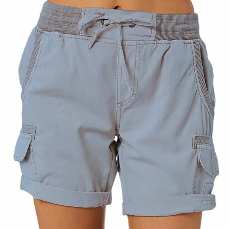 Dames Cargo Shorts Zomer Multi Pockets Snelle Droge Shorts Wandelen Reizen Golf Vissen Tactische Stretch Lichtgewicht Dames Shorts