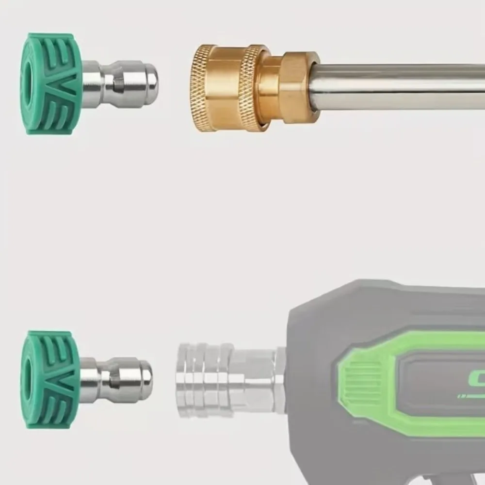 Rotating Nozzle Stainless Steel 1/4'' Quick Connect Rotary Spray Jet Tip 0 15 25 40Degree High Pressure Washer Tips