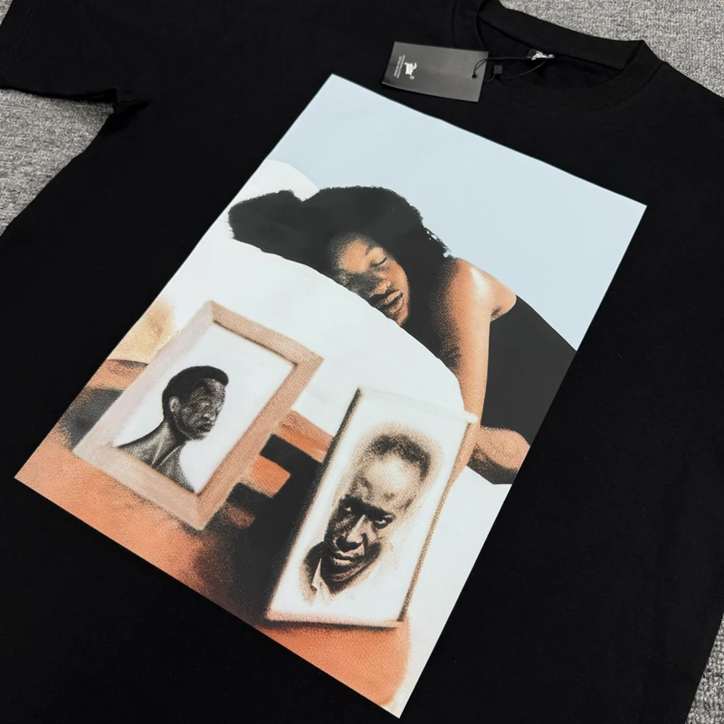 New Patta T-shirt Hip Hop Street Retro Harajuku Portrait Print Tops Unisex Loose Casual PATTA Short Sleeve