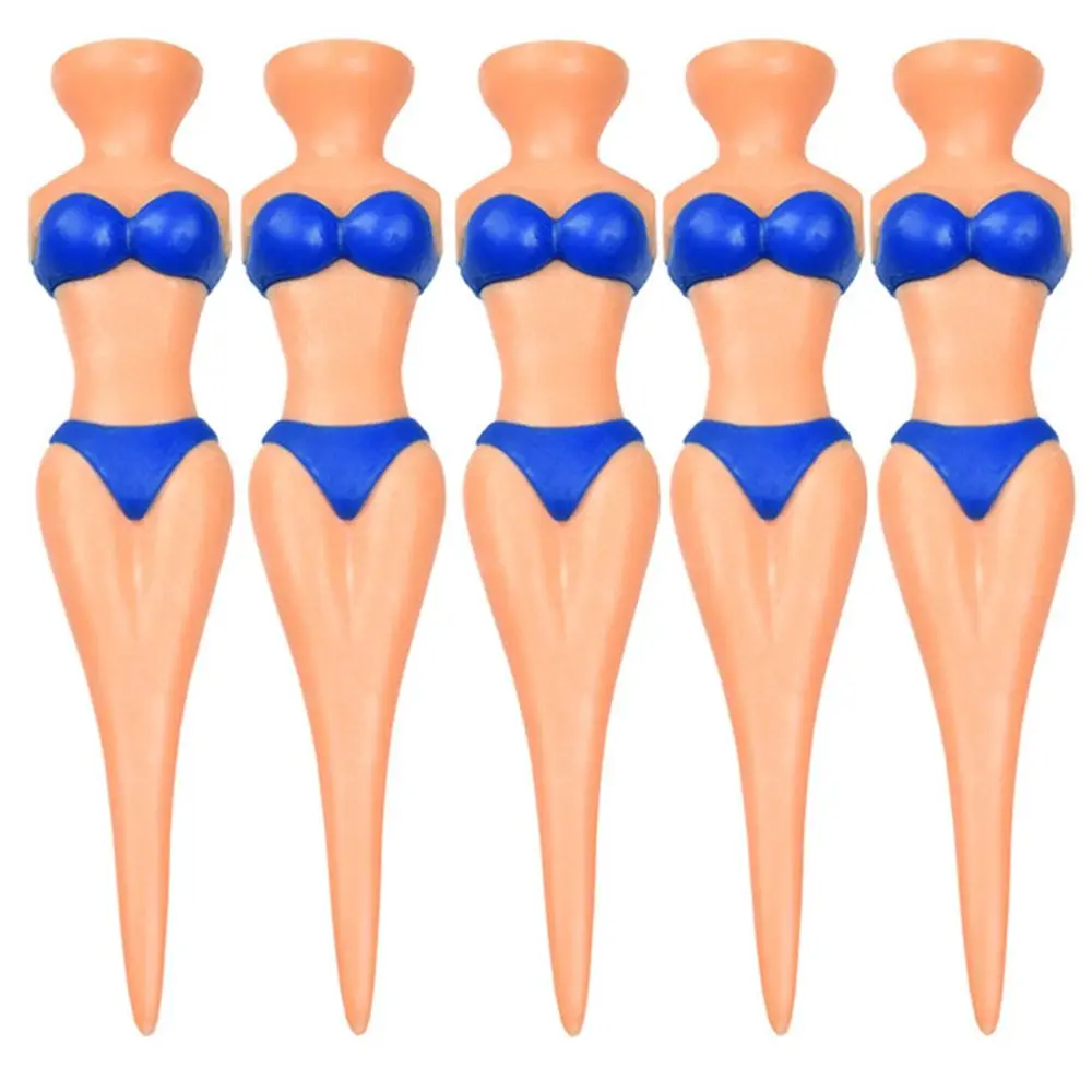 Durable 5 Pcs/Lot Sexy Attractive Lady Model Bikini Ball Holder Clubs Tee Golf Training Golf  Accessories Golf Tees