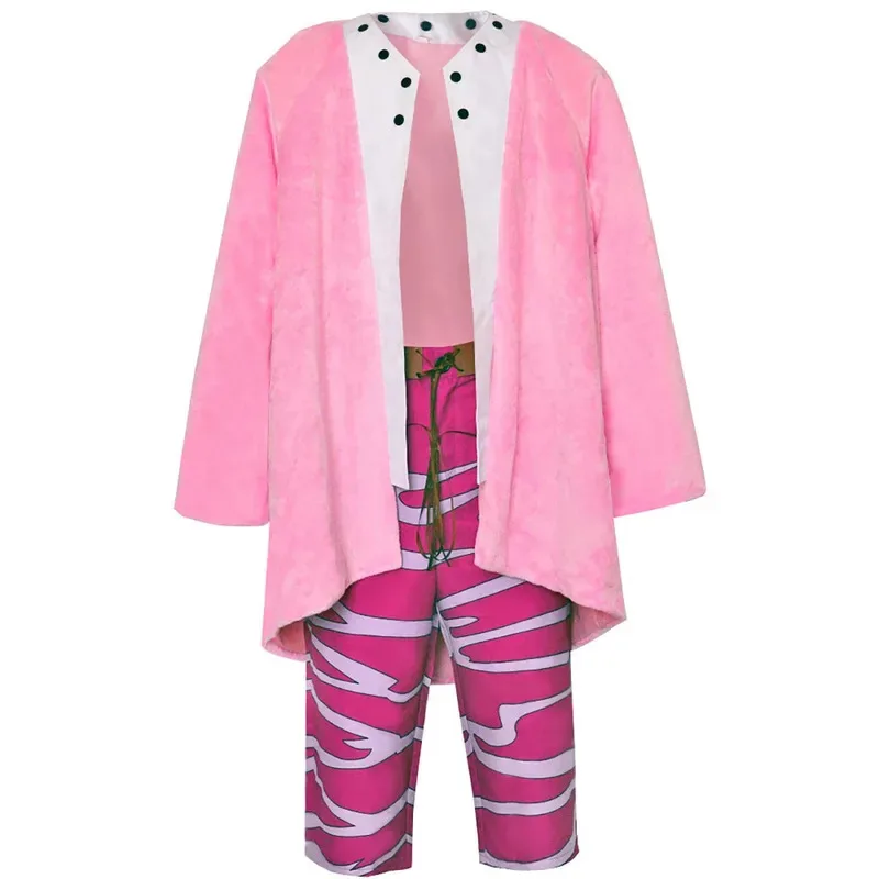 Fantasia de cosplay Donquixote Doflamingo para homens adultos lf [5