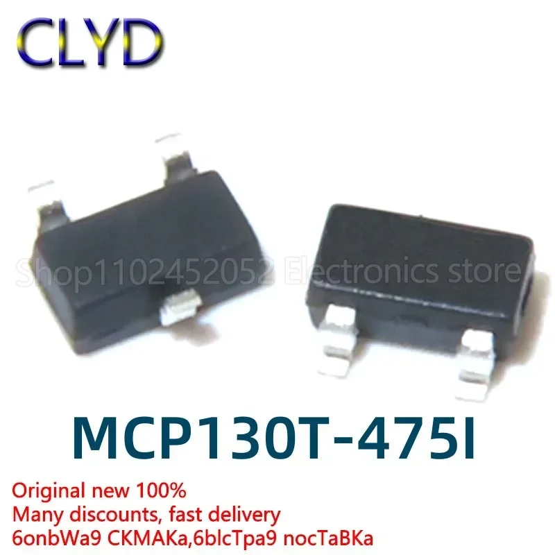 

5 шт./лот, новые и оригинальные MCP130T-475I/TT MCP130T-475I POBR SOT23-3