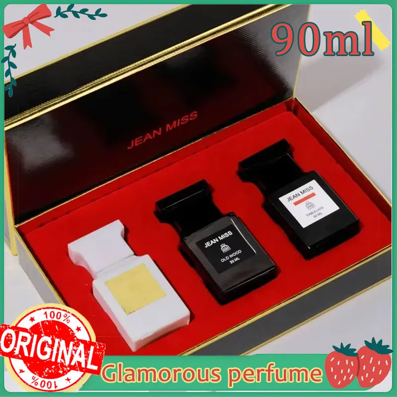 العطور 90 مللي صندوق هدايا العطور الرجالية 3 قطعة مجموعة رائحة كولونيا الطبيعية الطازجة عطر الرجل الساحر العطور Hombres Originales