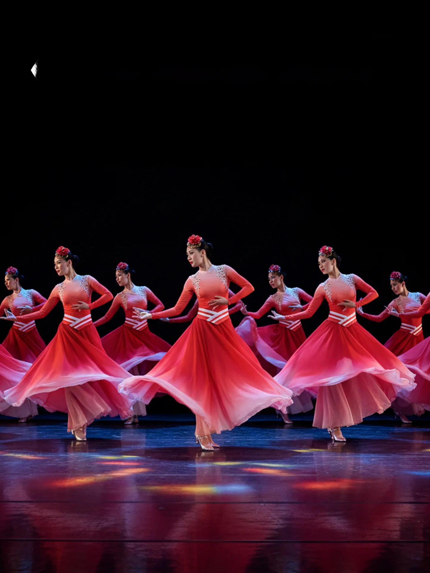 

Ярко-красное платье для танца с фонарями, праздничный костюм для выступлений, женская этническая сценическая одежда Tewnjerll