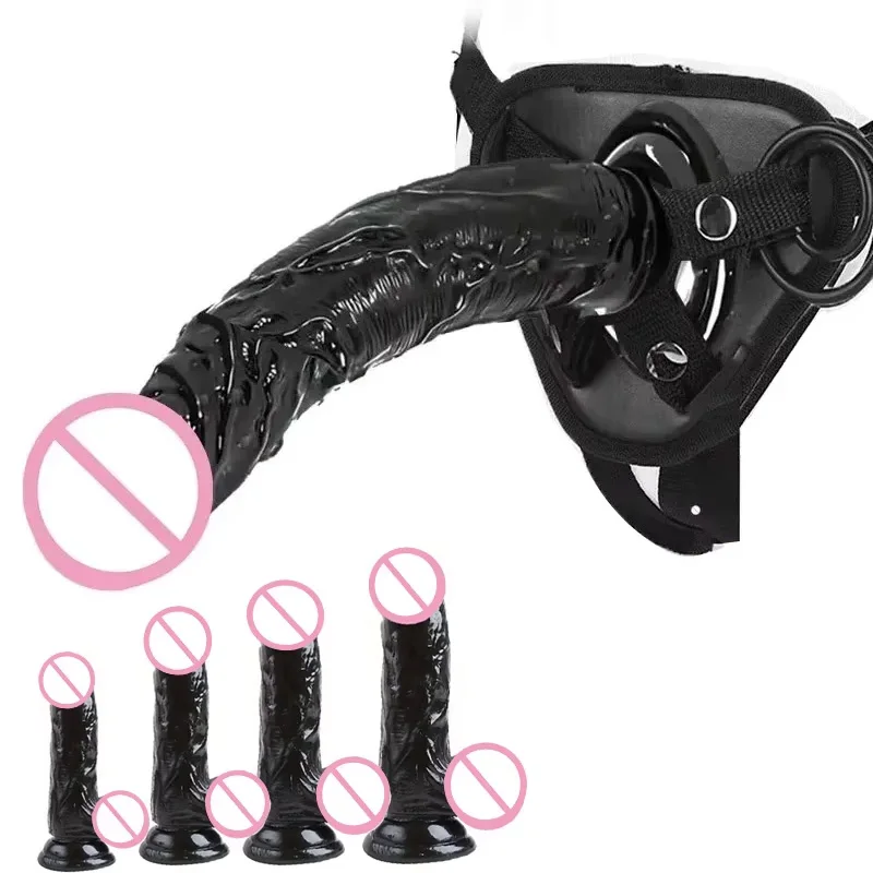 Wearable Realistic Strap on Dildo Pants Lesbian Stimulator Adult Masturbation Anal Big Penis G Spot Strap Sex Toys for Women 18+