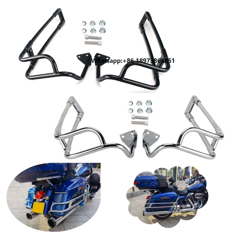 

Motorcycle Saddlebag Rail Guard for 2014-later Harley Road King Road Glide Street Glide CVO Electra Glide Ultra Limited Low
