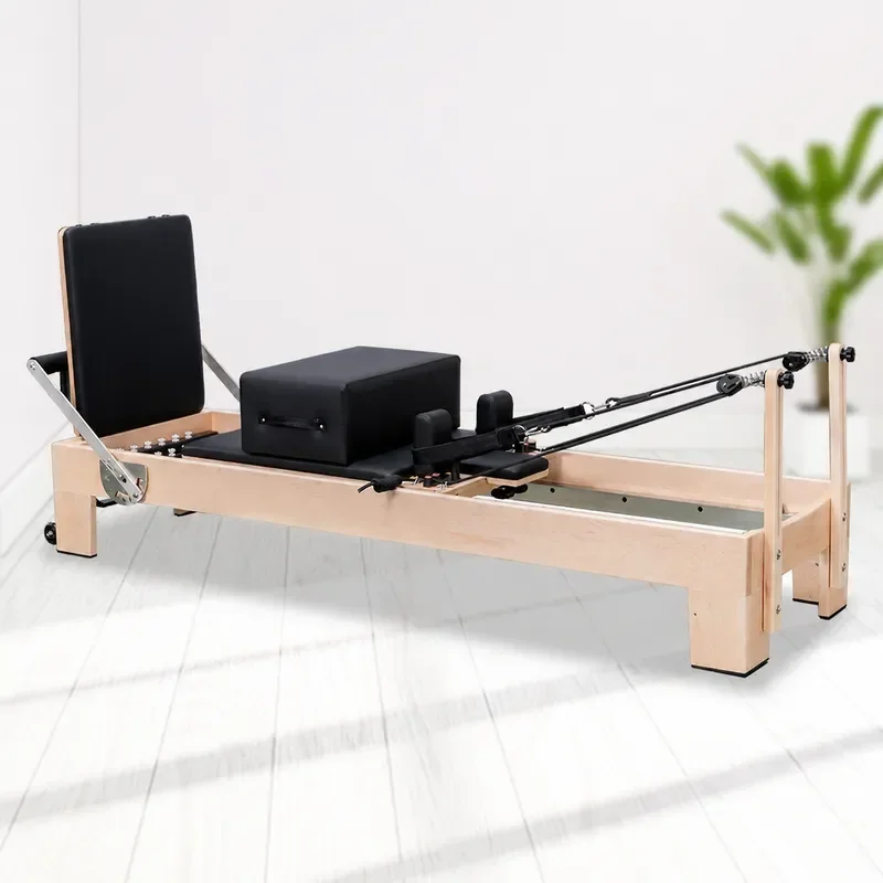 Pilates Maple Core Bed Five Piece Set Large Equipment Yoga Studio Home Training Sliding Bed Fitness Equipment