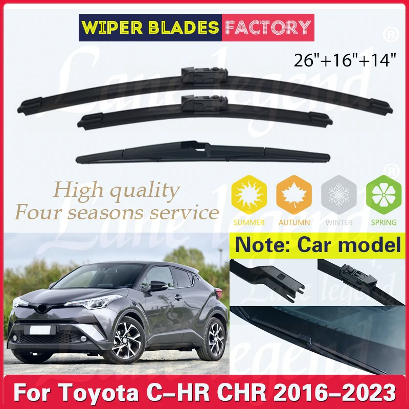 3PCS For Toyota C-HR CHR 2016 - 2023 26