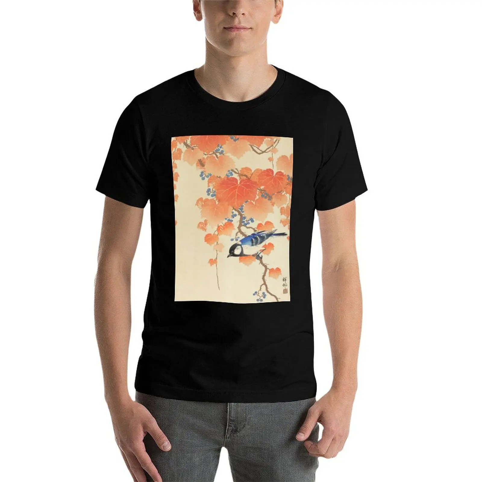 

Ohara Koson Print, Japanese Poster, Japanese Art, Ohara Koson Paulownia Branch T-Shirt t shirts for man cotton funny T-Shirt