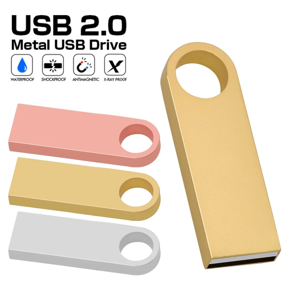 Pendrive USB 2,0 de alta velocidad para PC, unidad Flash de 32GB, 64GB, 128GB, 16GB, 32GB, 8GB, 4GB