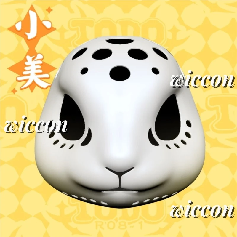 Kemono Fursuit Headbase Resin Rabbit Bunny Furry Mask Skull Accessories Cosplay Rabbit Realistic Style Fursuit Mask Skull