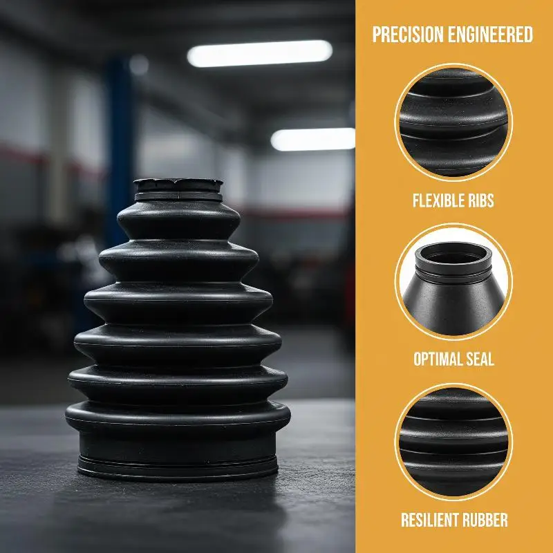 Universal Split CV Boot Kit Cold Resistant Rubber Gaiters with Secure Clips for Winter Season Auto Repair Works