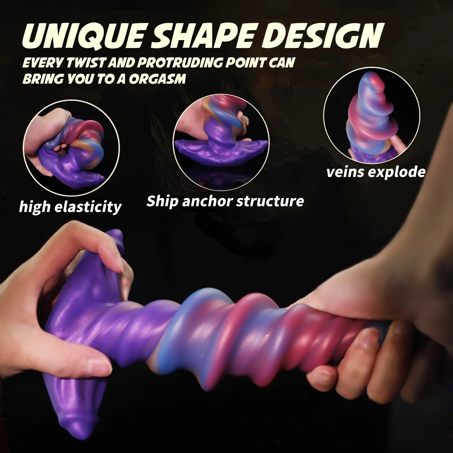 Silicone Screw Anal Plug Soft Butt Plug for Prostate Massage Big Dilation Sex Toys for Women/Men/Gay Adult Product Wearable Dick - view 5