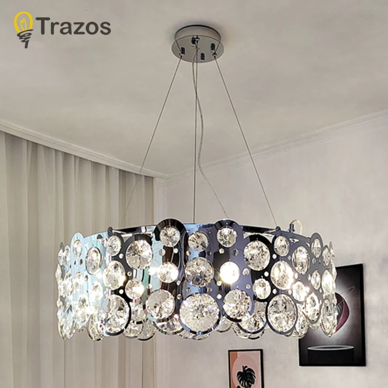 

Modern Chandeliers For Dining Living Room Chrome Plated Gold Study Bedroom Pendant light Indoor Hanging light Home Alex control