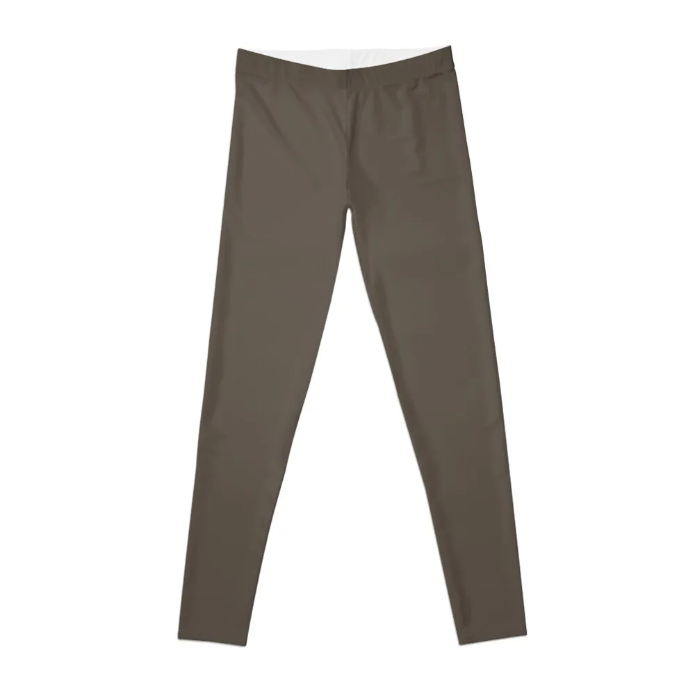 

Neutral Dark Ginger Brown Solid Color PPG Cabin Fever PPG1021-7 - All One Single Shade Hue Colour Leggings