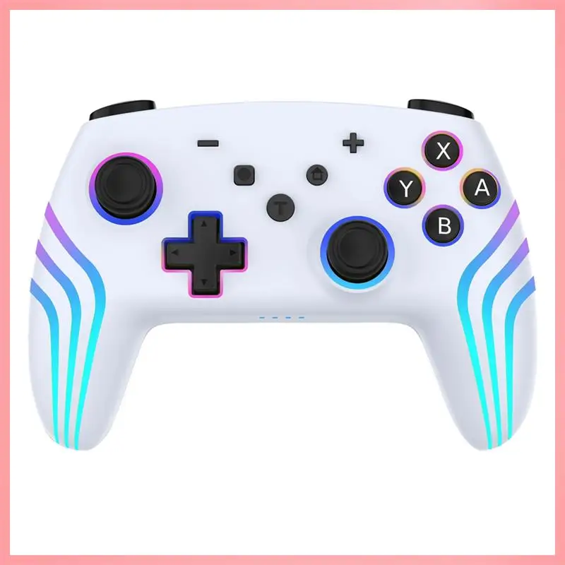 

N91R-Беспроводной игровой контроллер для Nintendo Switch Lite с шестиосевым гироскопическим датчиком, калибровкой джойстика 3D и цветным светом RGB