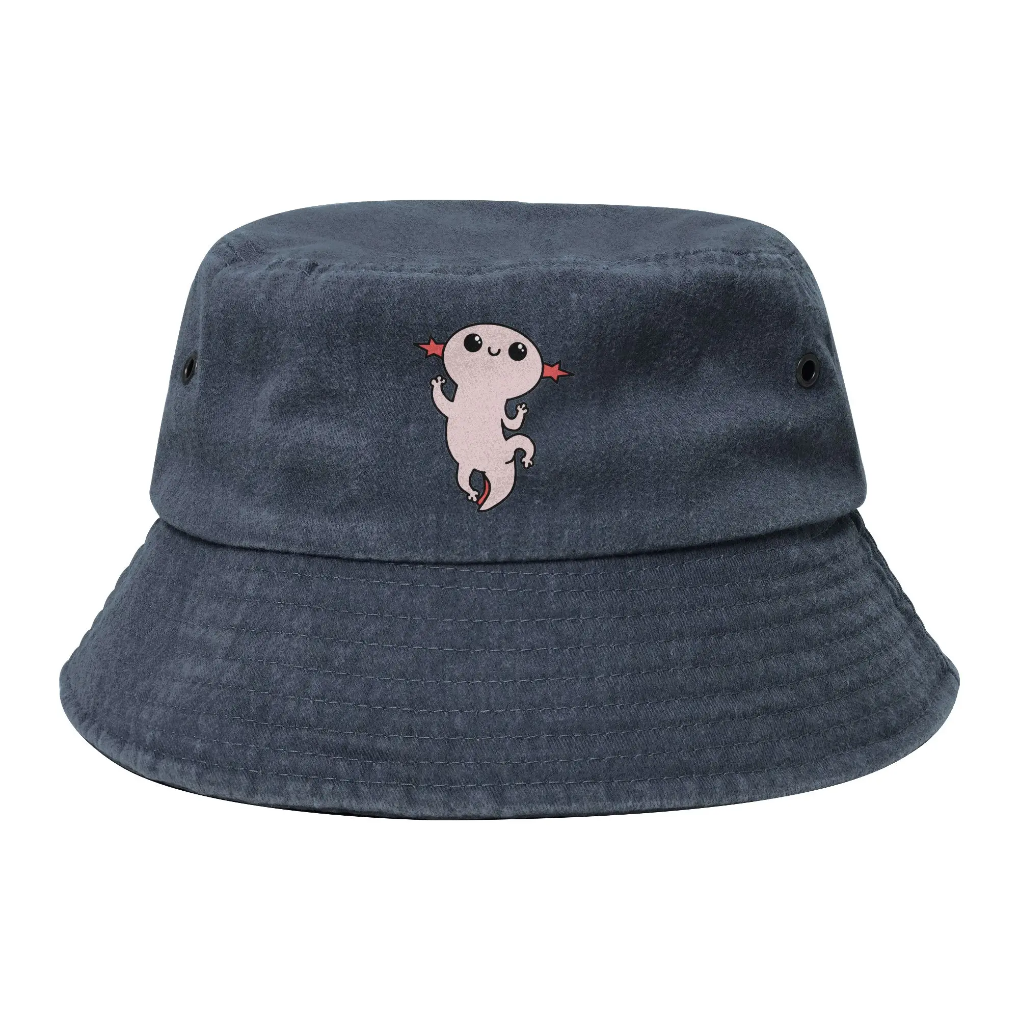 Stylish Cartoon Axolotl Bucket Hat Unisex Lightweight Camping  Fishing Fisherman Caps Bob Hats