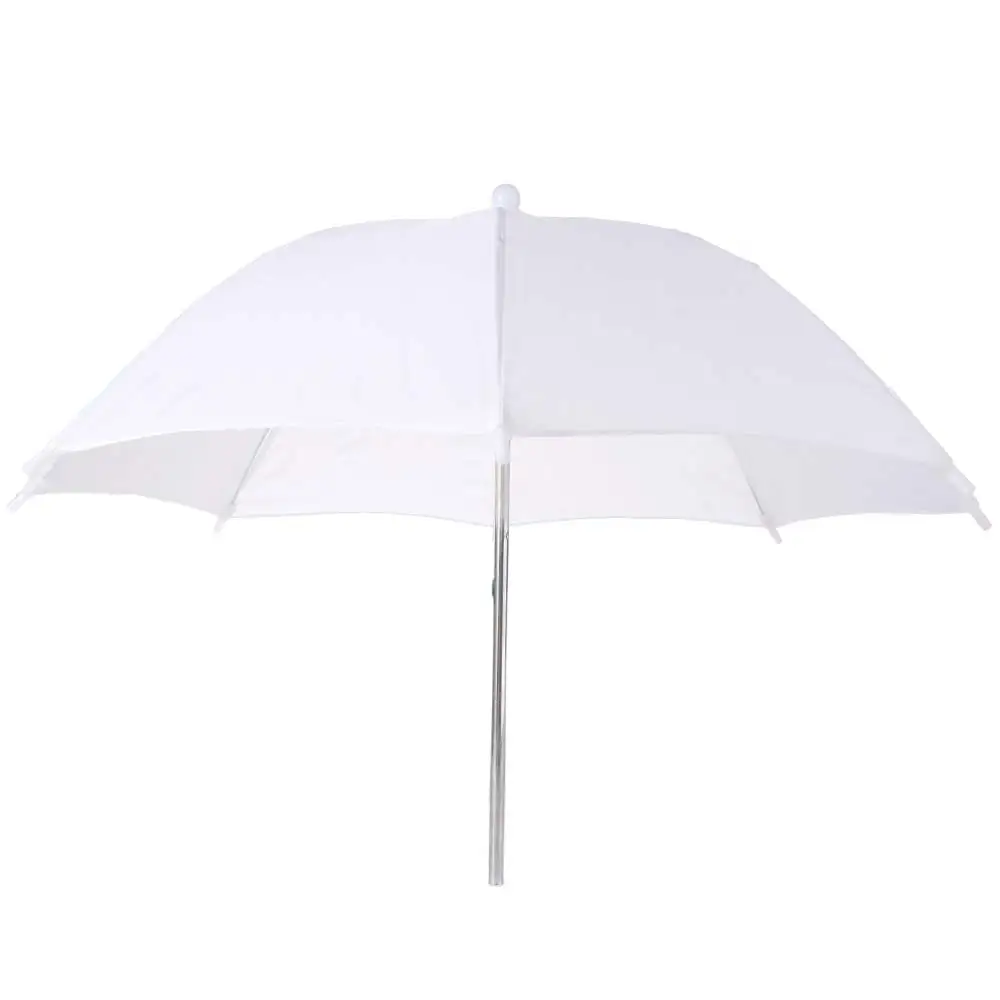 50cm/ 20Inch Photography Umbrella Metal Handle White Soft Lighting Umbrella Diffuser Easy Install Light Cloth