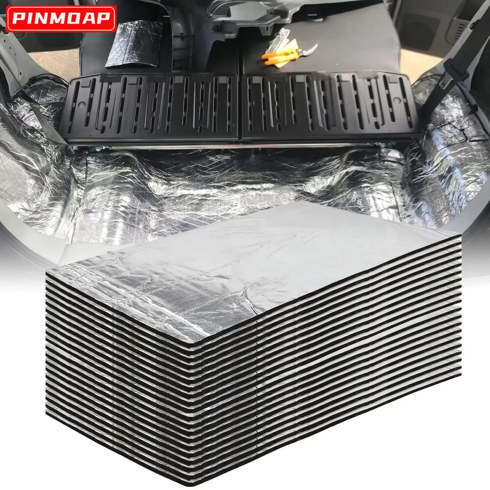 Sheets Car Sound Deadener Heat Insulation Mat for Auto Van Sound Proofing Deadening Insulation Mat Hood Noise Insulator