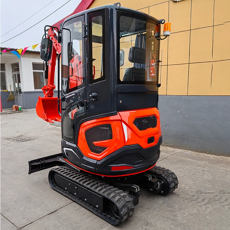 

FREE SHIPPING! Customized 2.2 Ton Mini Crawler Excavator 1.8 Ton 2.5 Ton Kubota Engine Digger Machine Small Excavator Mini Bagge