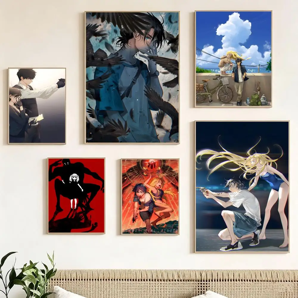 Thriller Anime S-Summertime Rendering Poster Print Painting Home Decor for Bedroom Living Room Hallway