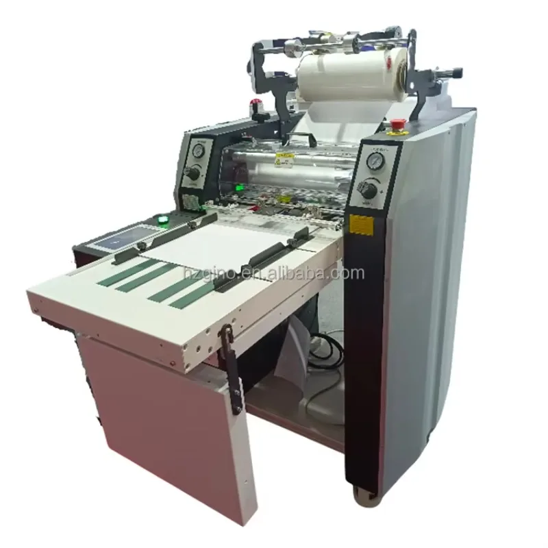 GINO PLS-540 Industrial Hot and Cold Laminator 540mm for professional high-gloss BOPP film coating (A3/A4/A5/A6)