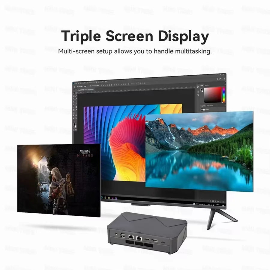 AMD Ryzen Mini PC R7 7840HS R9 7940HS 32GB DDR5 4800MHZ Windows 11 Mini PC da gioco Triple 4K DUAL 2.5G Lan Computer desktop Wifi6