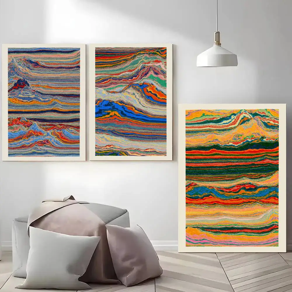 ART Meridian By Painting Calligraphy HD Waterproof Canvas Poster Art: Aesthetic Wall Decor Home,Bar & More