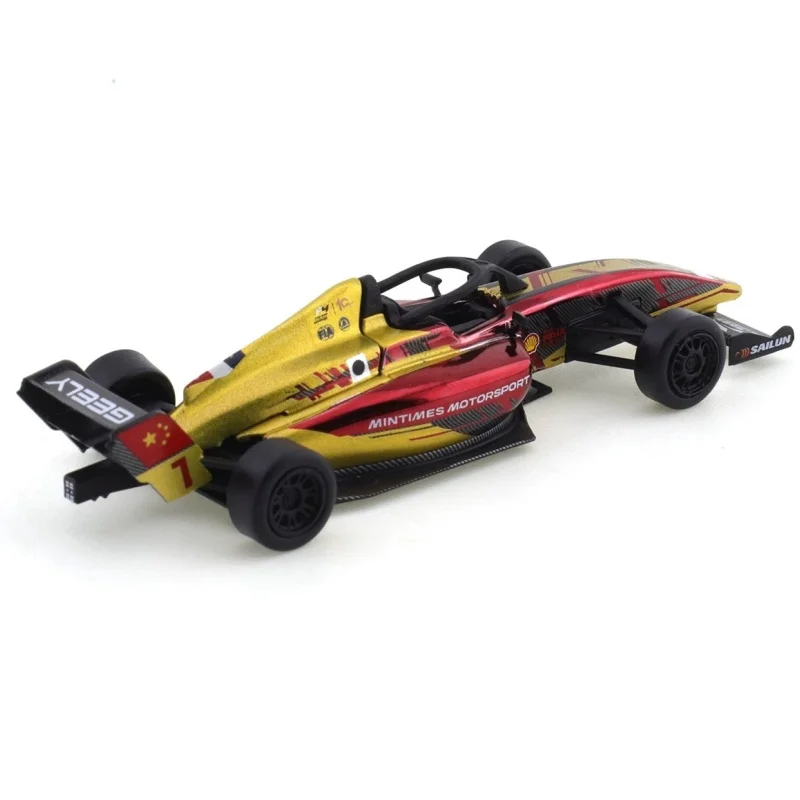 متوفر في المخزون جديد Xcartoy 1:64 Fia F4 بطولة صينية سبيكة مصغرة صيغة سباق T23-01 يموت الصب نموذج لعب هدايا الاطفال