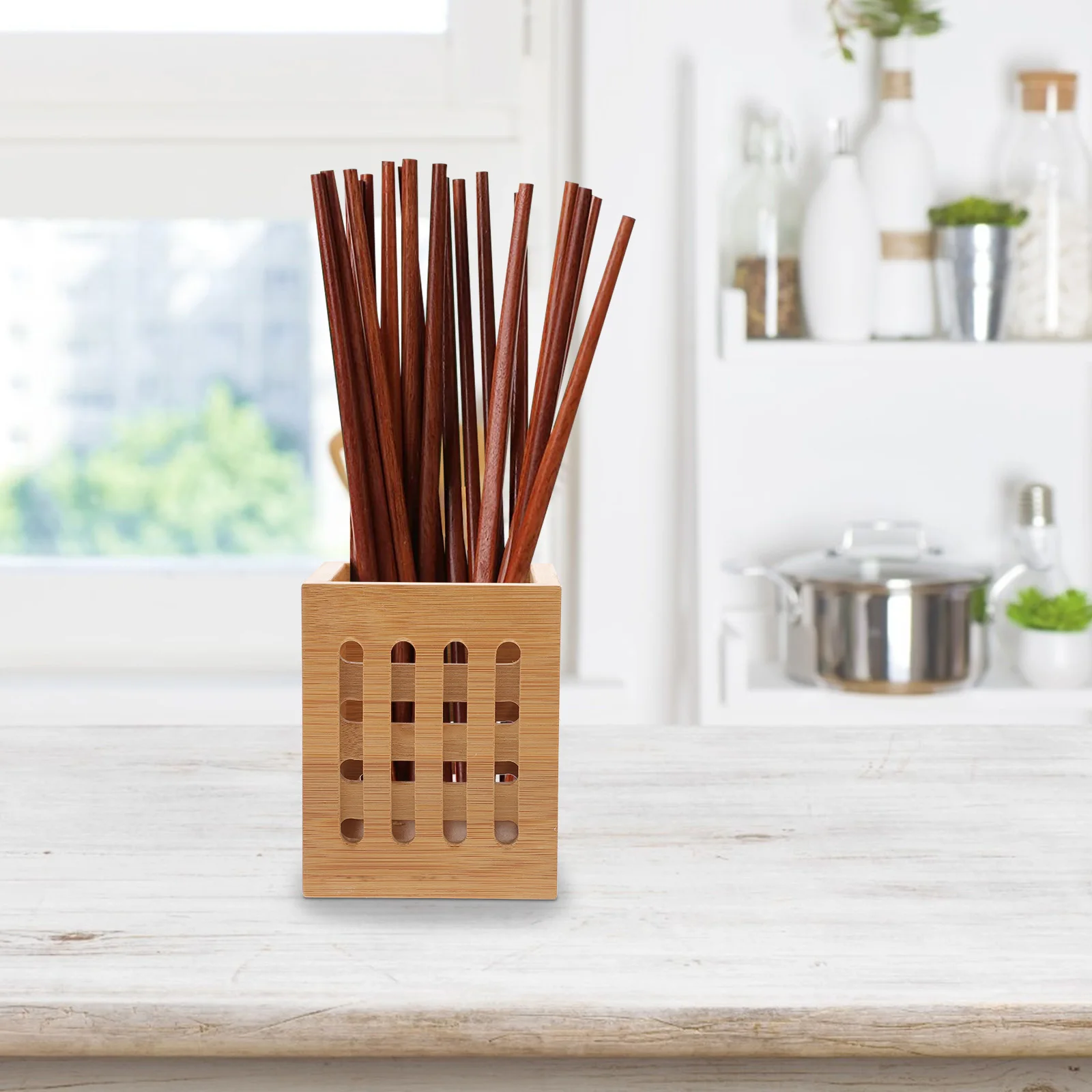 

Chopsticks and Stands Rack Kitchen Utensils Holder Storage Spoon Case Container