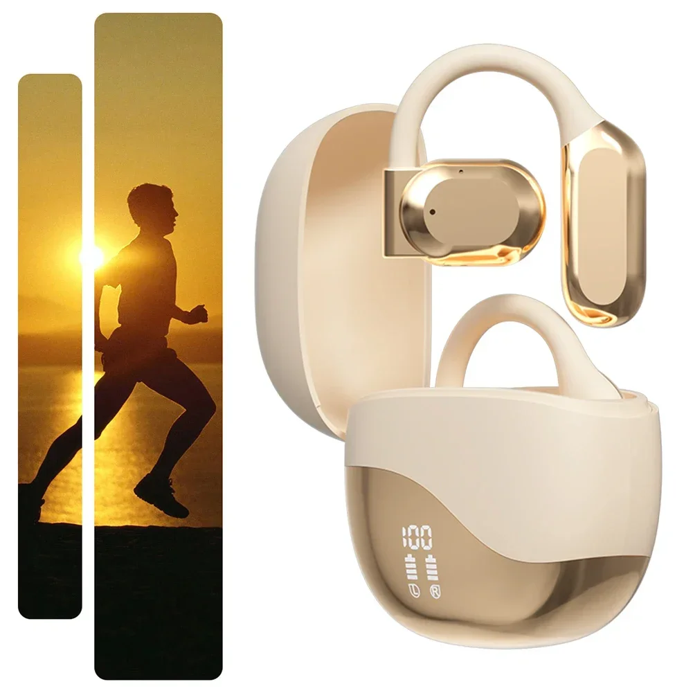 AI Translator Earbuds Bluetooth Real Time translators headphones Two-Way instant voice Translator Ear Hook for Business Travel