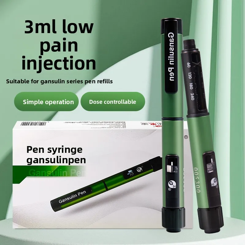 

ChiJiaoDr Gansulin Pen Insulin Pen Automatic Syringe Is Suitable for Gansulin R/N Refill R/N/30/40/50 3ml Insulin Is Suitable