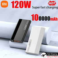 Xiaomi 100000mAh High Capacity Power Bank 120W  Fast Charger Portable Battery With Digital Display Powerbank For iPhone Samsung
