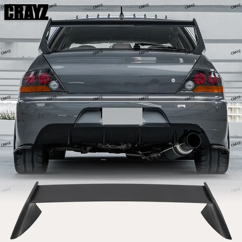 

For 1995 - 2006 Mitsubishi Lancer EVO LE GEN 4 5 6 7 8 9 Factory High Quality ABS Plastic Spoiler Trunk Boot Wing Spoiler