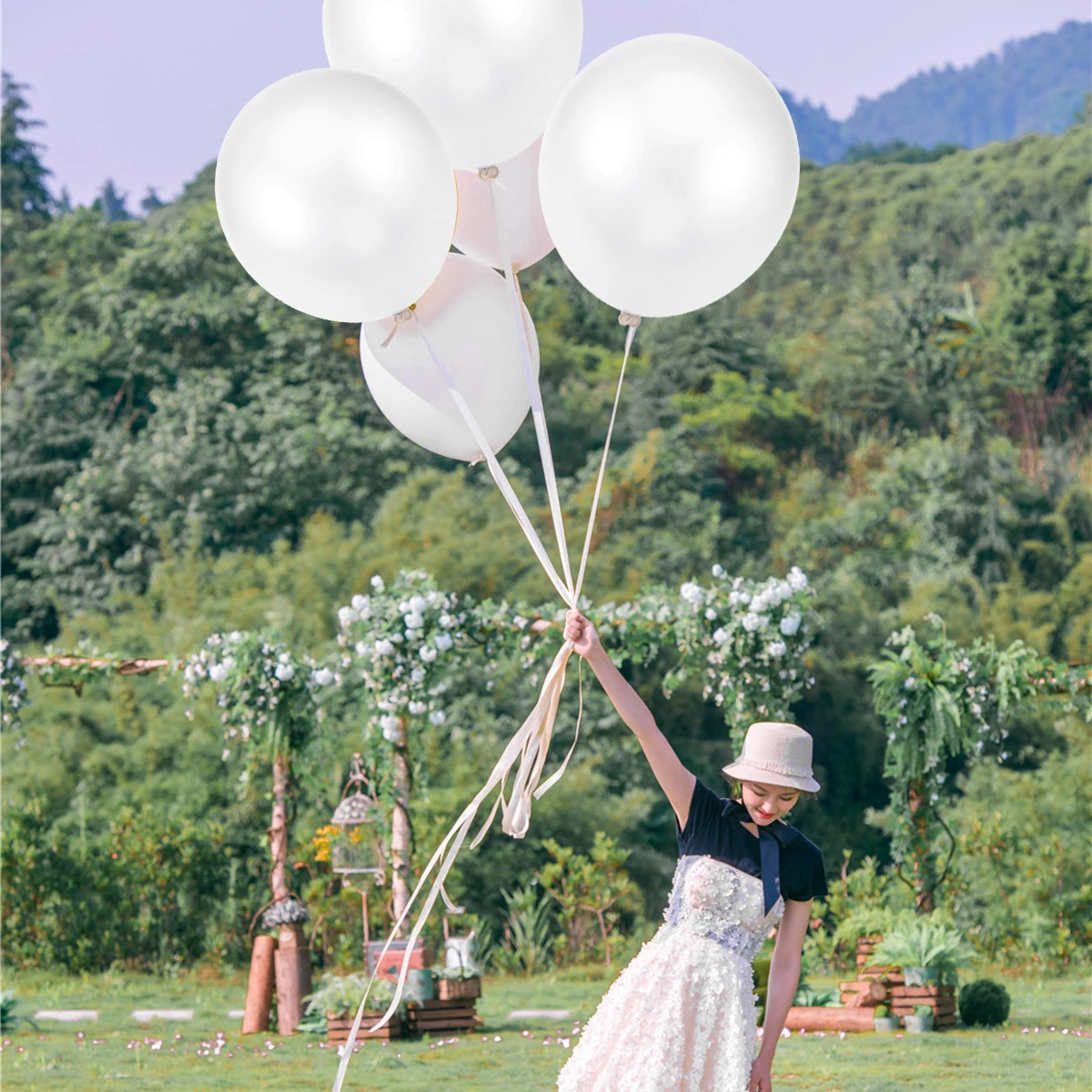 

100 Pcs Thickened Balloons 12 Inch Metal Decorative Latex Bright Color Metallic