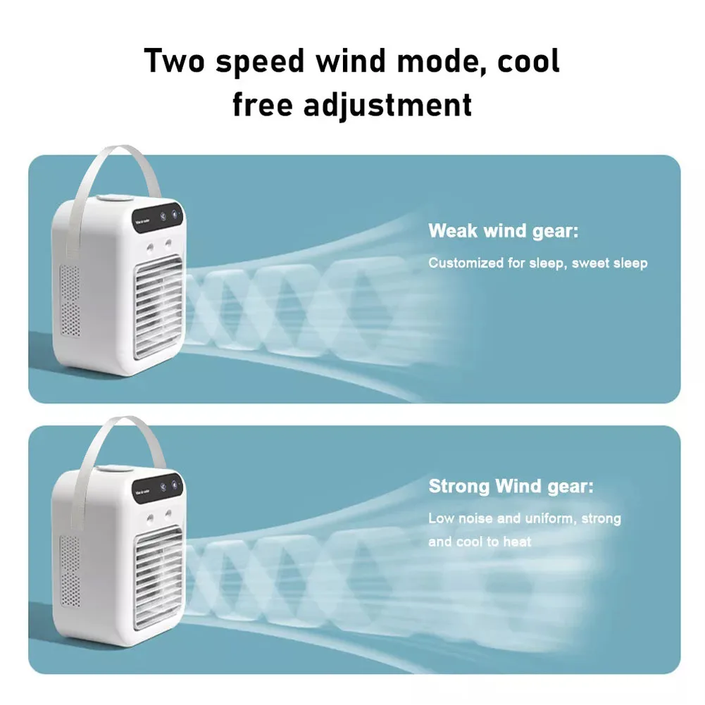 Home Cooling Solution Portable Air Conditioner Versatile Portable Cooling Solution Battery Powered Fan Compact Cooling Device