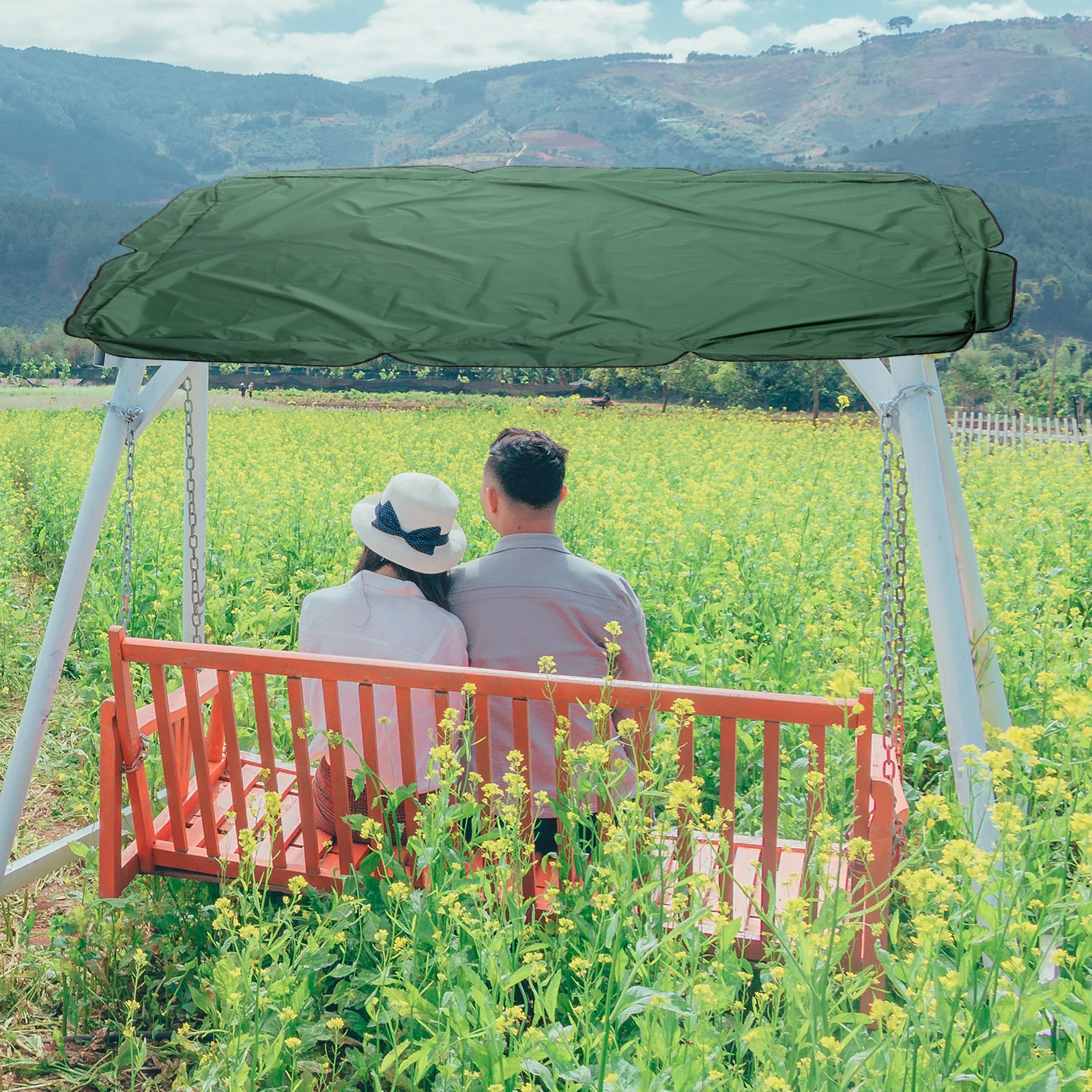 

Swing Cover Waterproof Cover Canopy Replacement Garden Chair Shade Dust for Garden Chair Outdoor Furniture Use