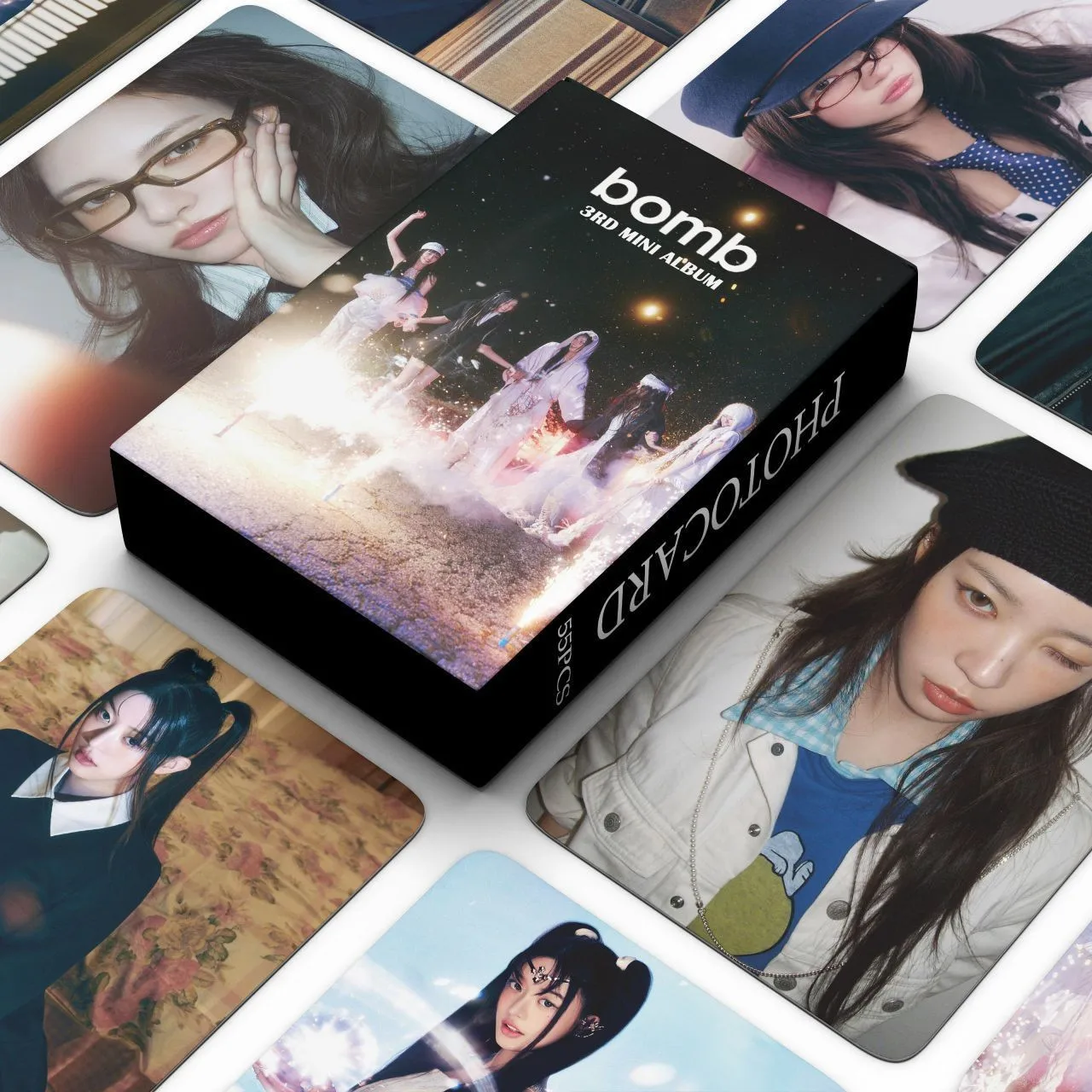 55 قطعة من بطاقات صور قنبلة ILLIT Billyeoon Goyangi (Do the Dance) Kpop ألبوم Lomo القابل للجمع بطاقات صغيرة لمجموعة المعجبين